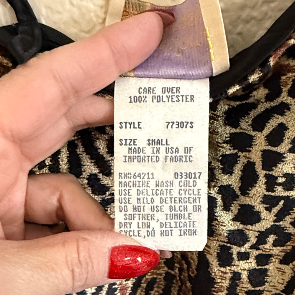 Vintage California Dynasty Leopard Print lingerie - Picture 3 of 10